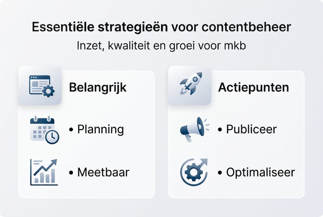 Overzicht: slimme contentbeheer strategieën voor het mkb