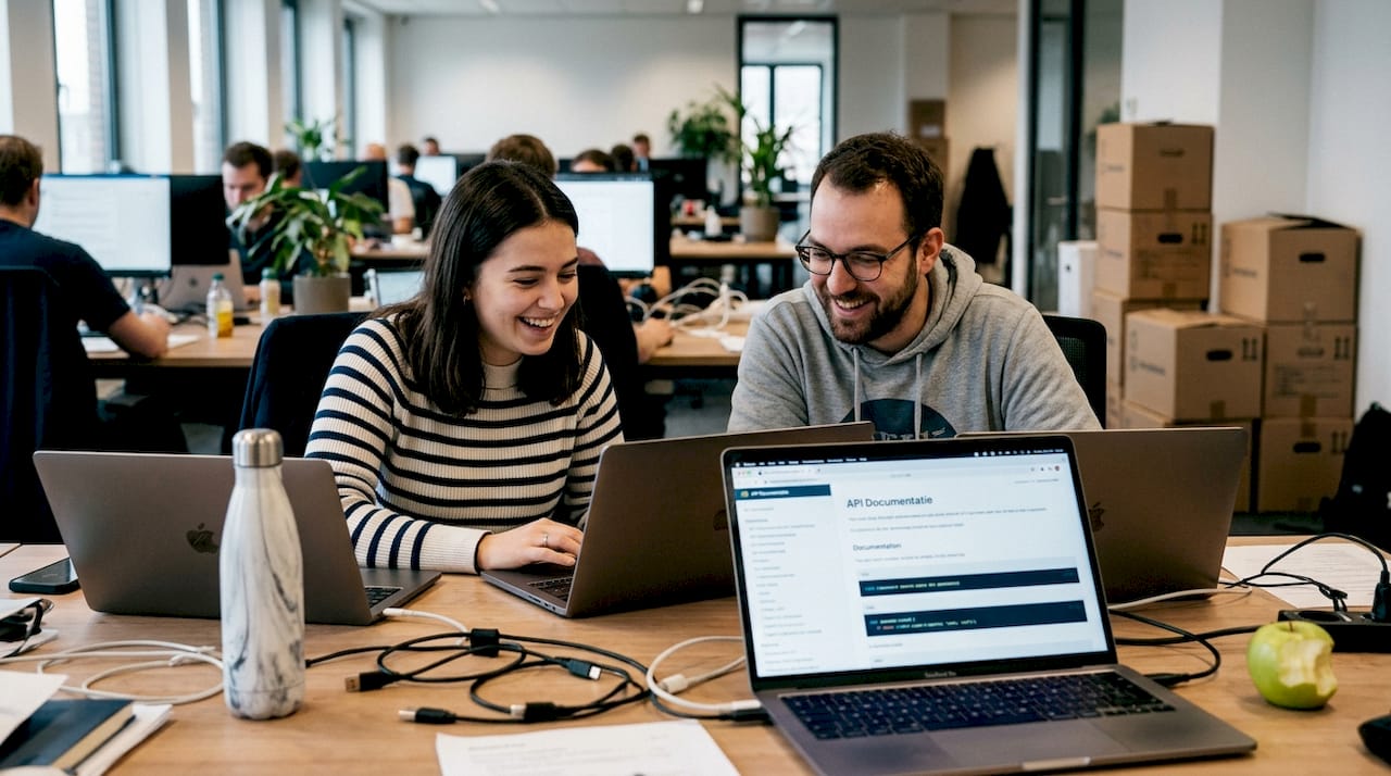 Samen zetten collega's hun schouders onder het SPA-project.