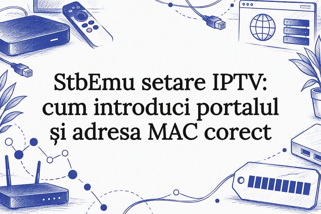 Card titlu decorativ pentru configurarea portalului StbEmu