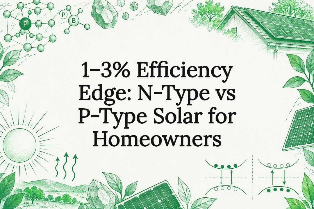 1–3% Efficiency Edge: N-Type vs P-Type Solar for Homeowners