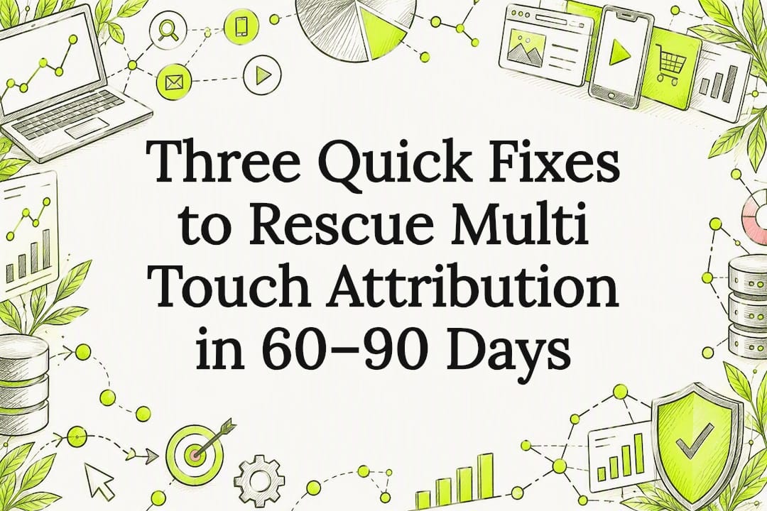 Decorative multi-touch attribution title card