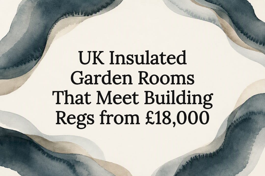Decorative insulated garden room title card