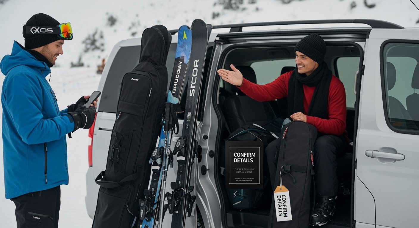 ski trip airport pickup