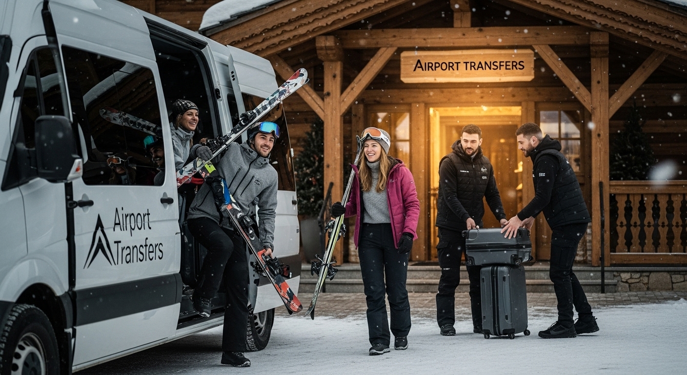 mountain shuttle arrival