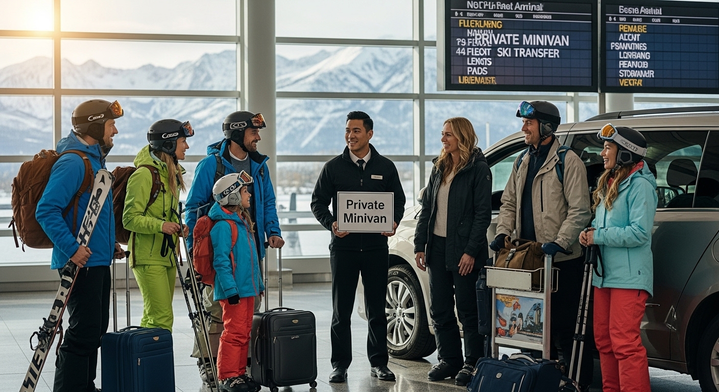 private minivan ski transfer
