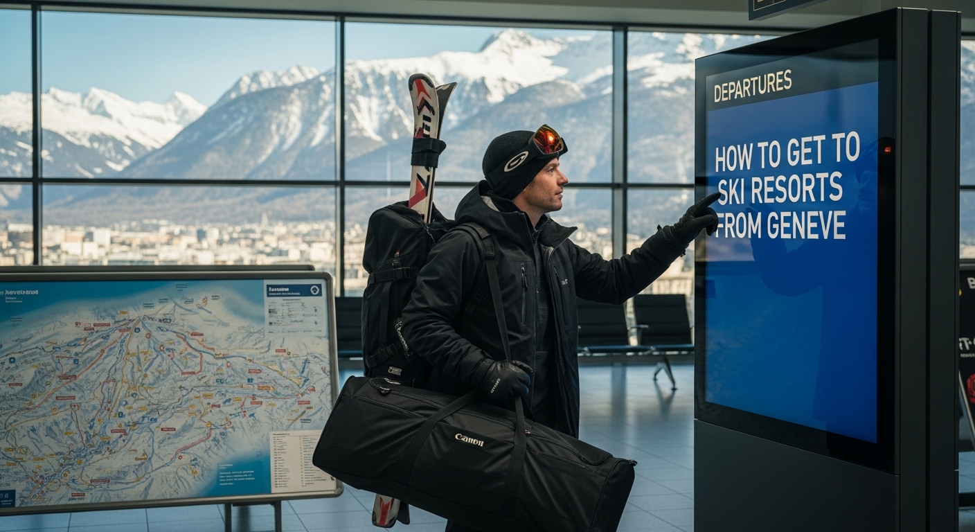 Geneva airport ski transport