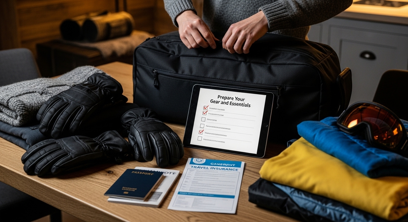 ski trip packing process