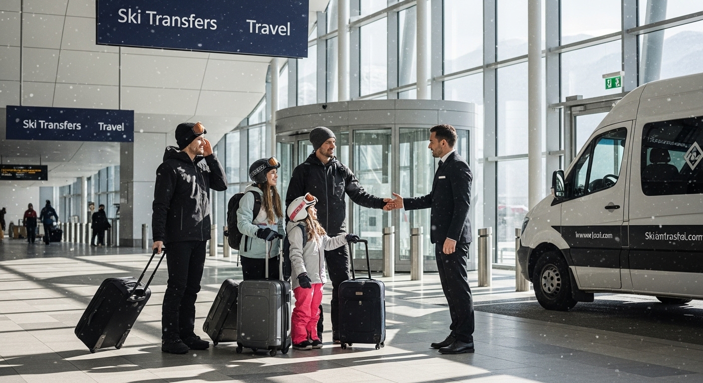 ski transfer airport arrival