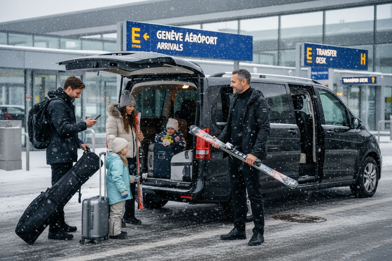 Geneva airport winter transfer