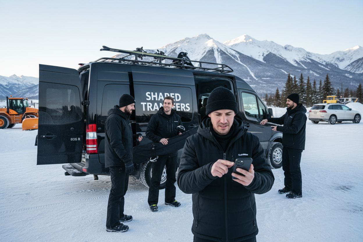 shared ski transfer