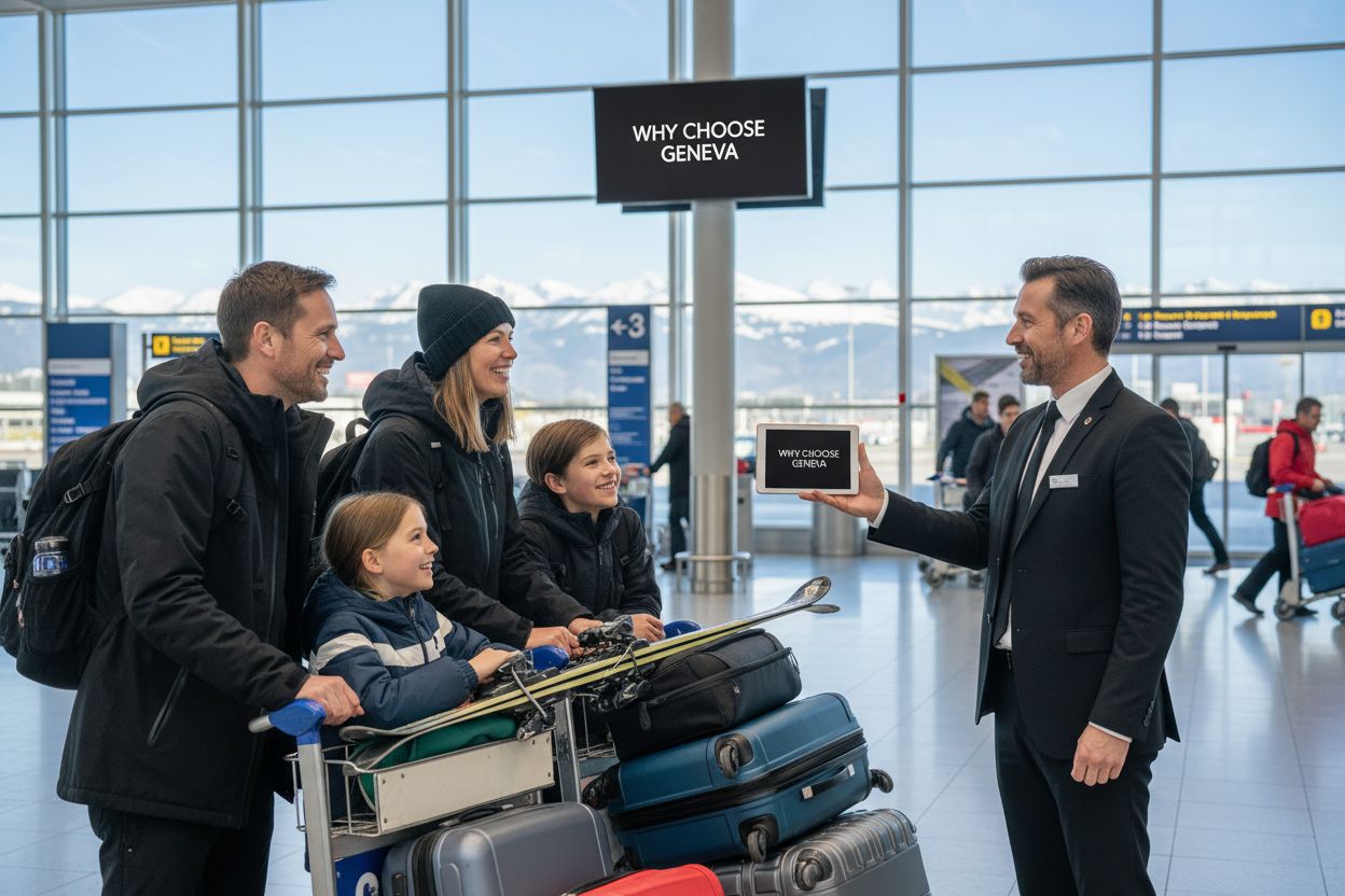 Geneva ski transfer arrival