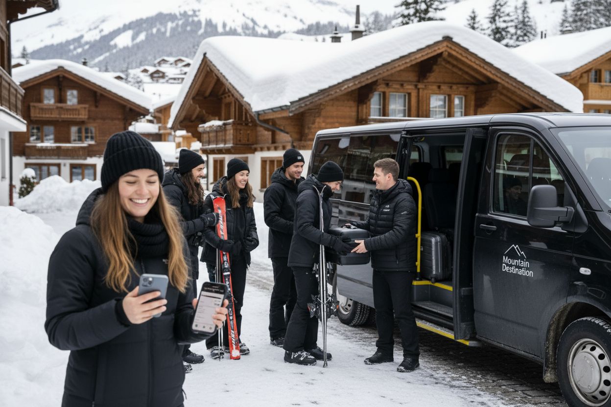 Geneva ski transfer arrival