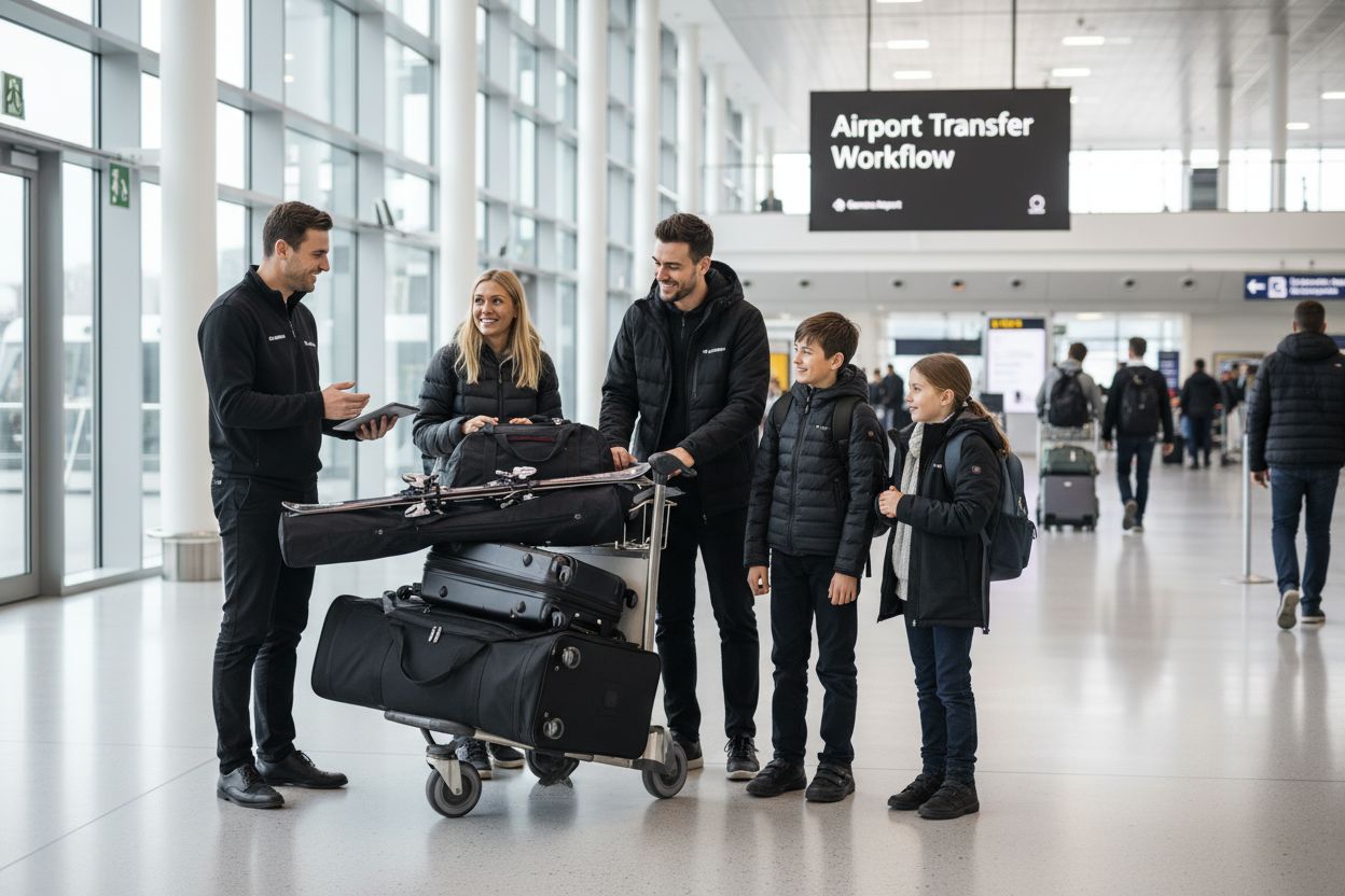 Geneva Airport transfer workflow