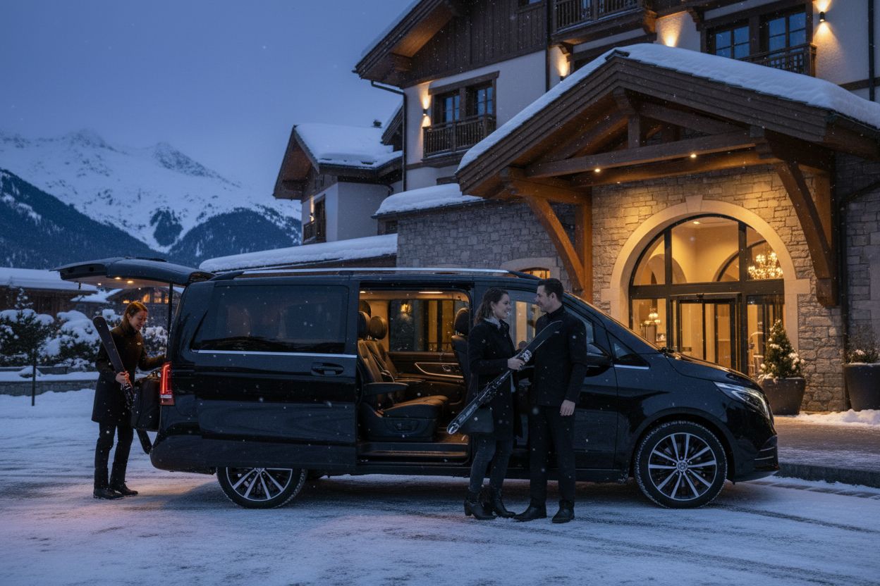 luxury ski transfer