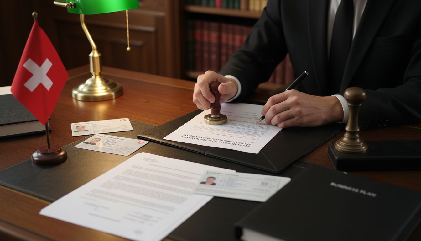 Swiss notary paperwork