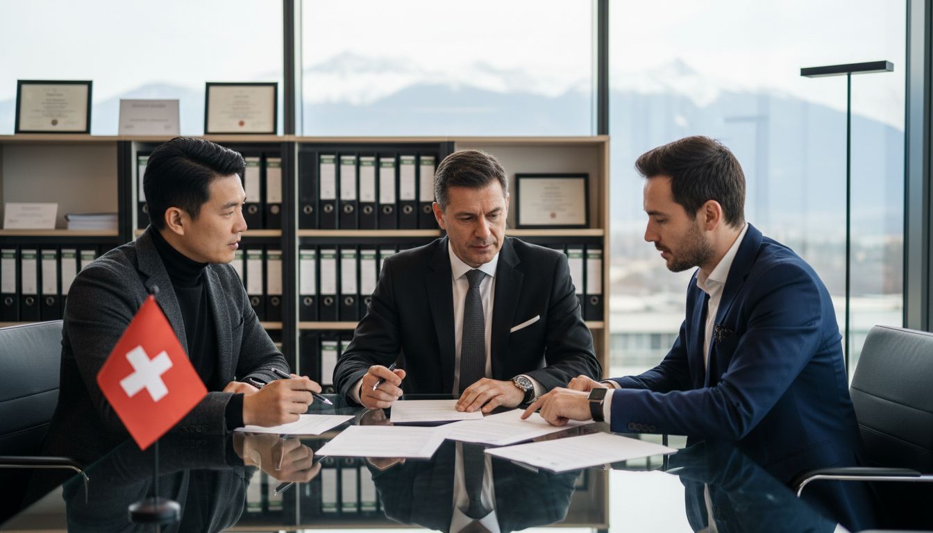 Swiss business meeting