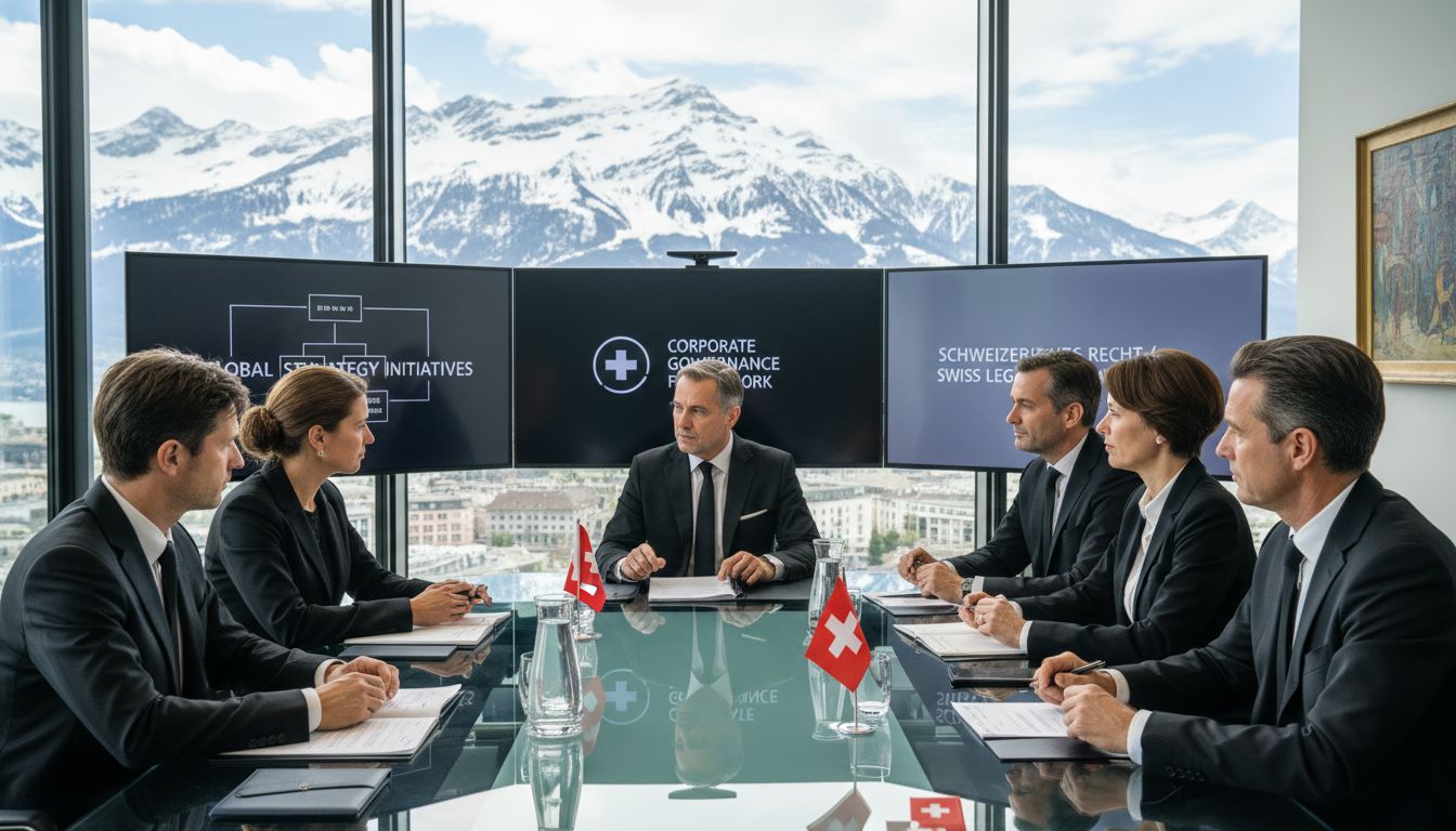 Swiss boardroom meeting