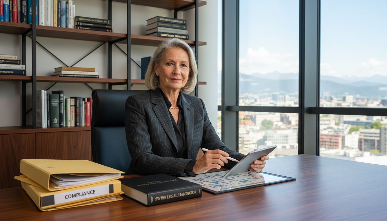 Director reviewing Swiss governance documents