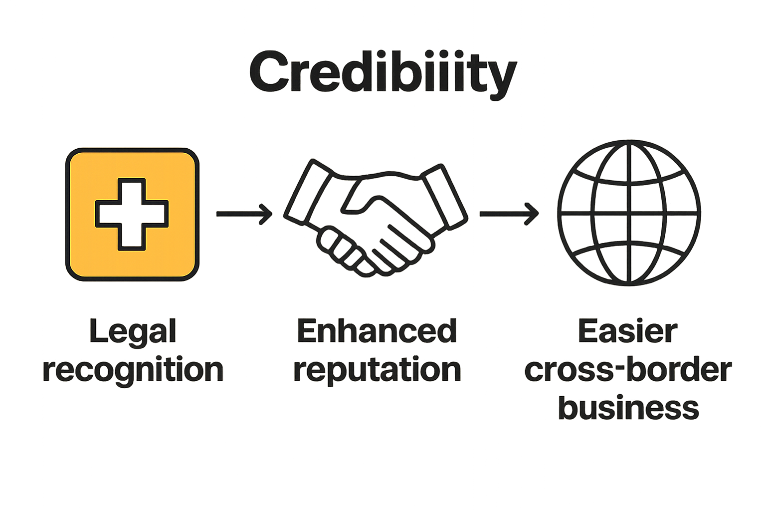 Infographic of Swiss business address benefits