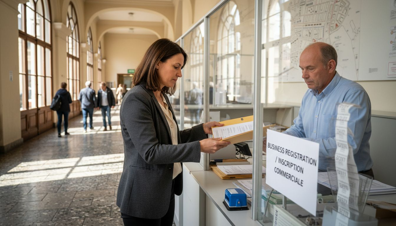 Company registration at Swiss administrative office