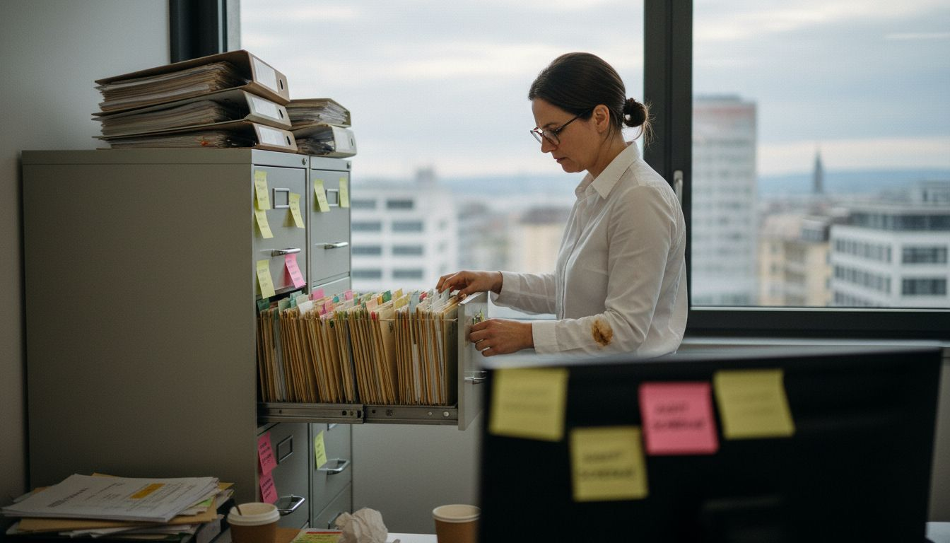 Swiss audit professional organizing documentation