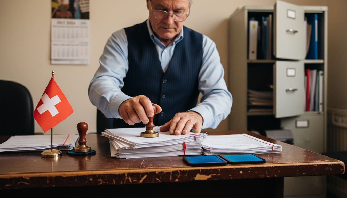 Notary stamping Swiss Articles of Association