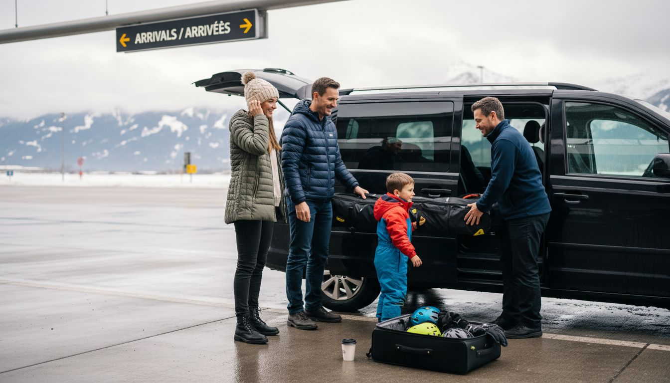 UK family prepares for Geneva ski transfer