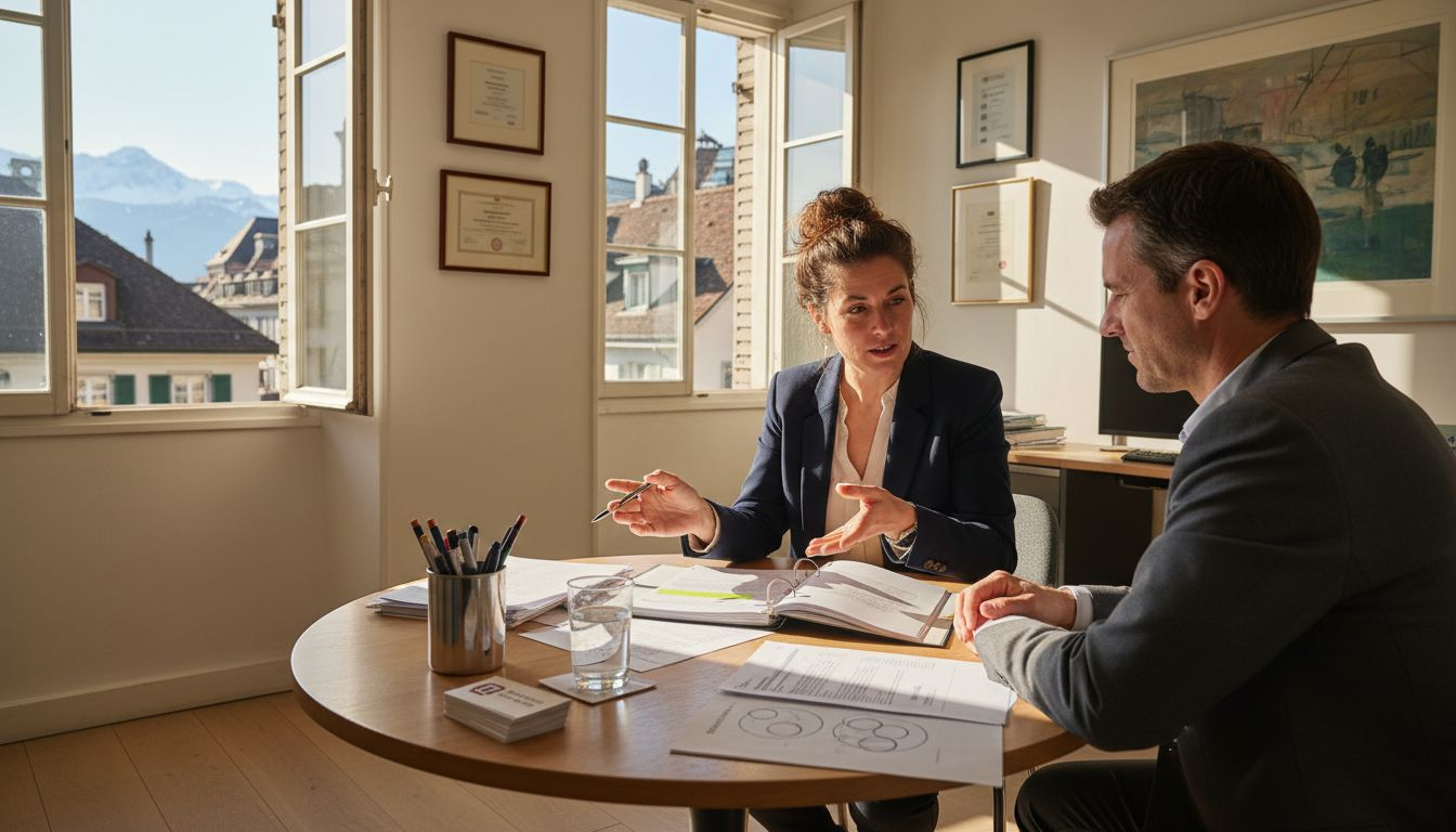 Swiss consultant advising on corporate tax