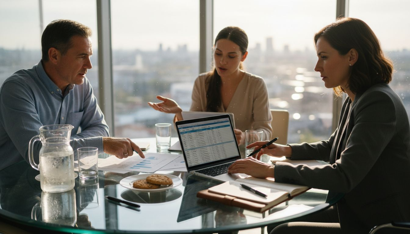 Entrepreneurs in Swiss conference meeting