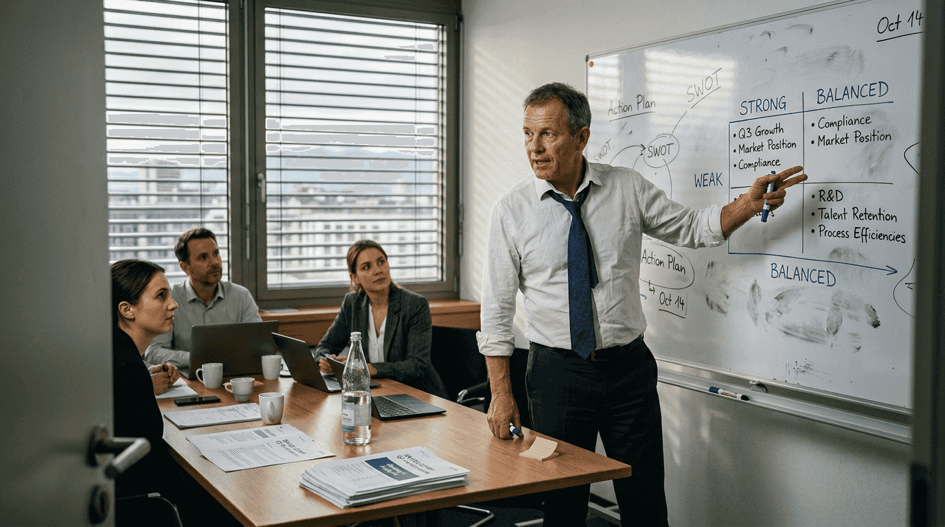 Man explaining types of matrix structures