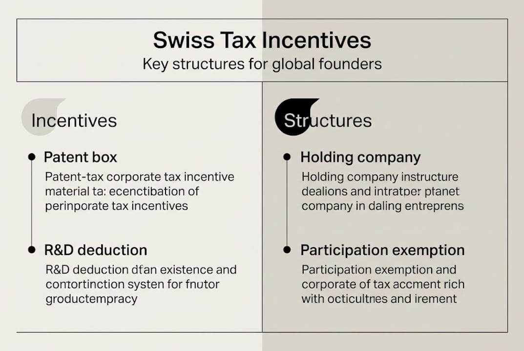 Swiss corporate tax incentives overview