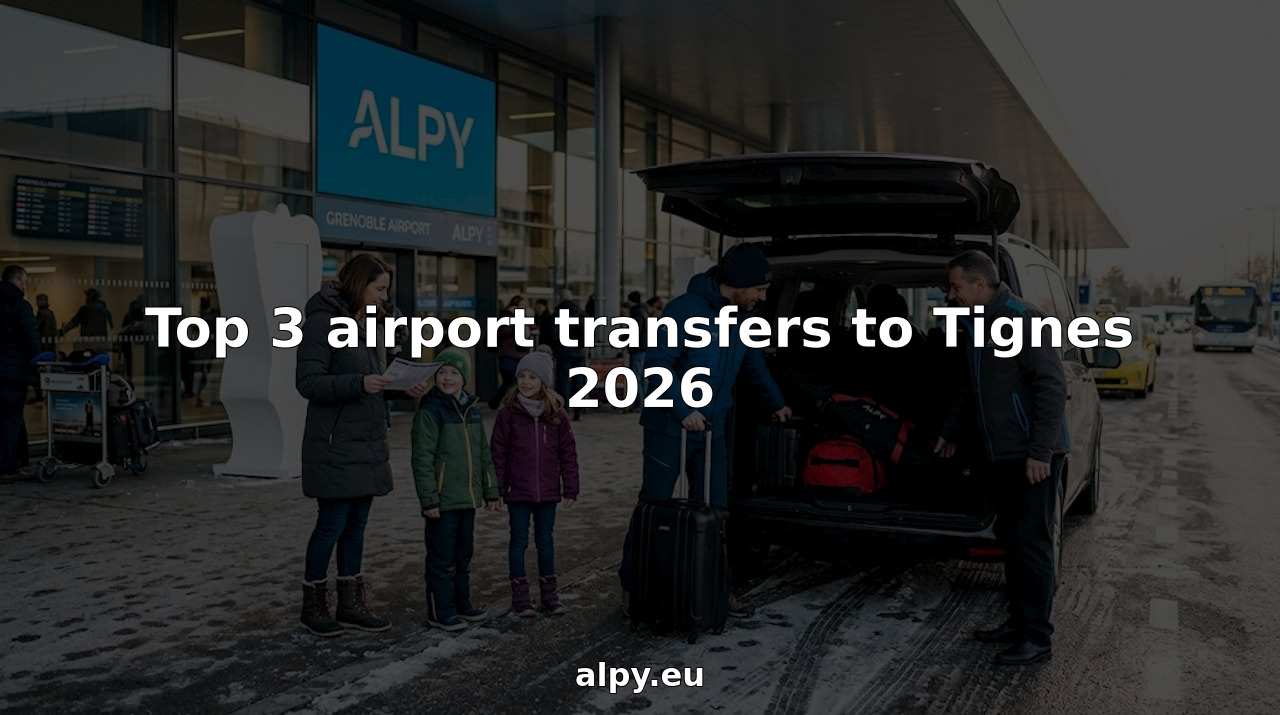 Family loading ski bags into airport transfer vehicle