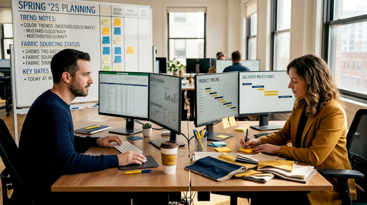 Zara supply chain teamwork in open office