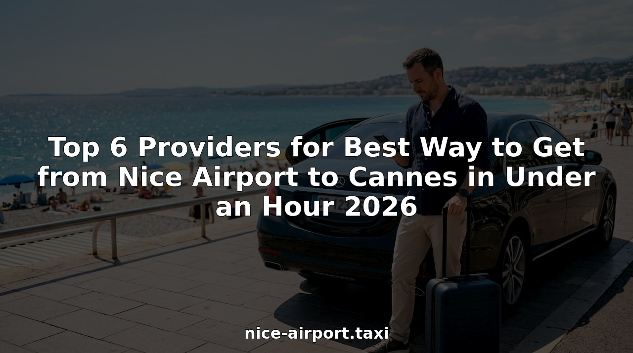 Traveler waiting for luxury transfer at Nice Airport