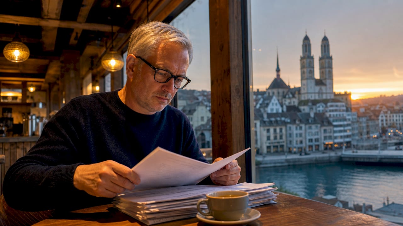 Swiss investor reviewing crypto regulations