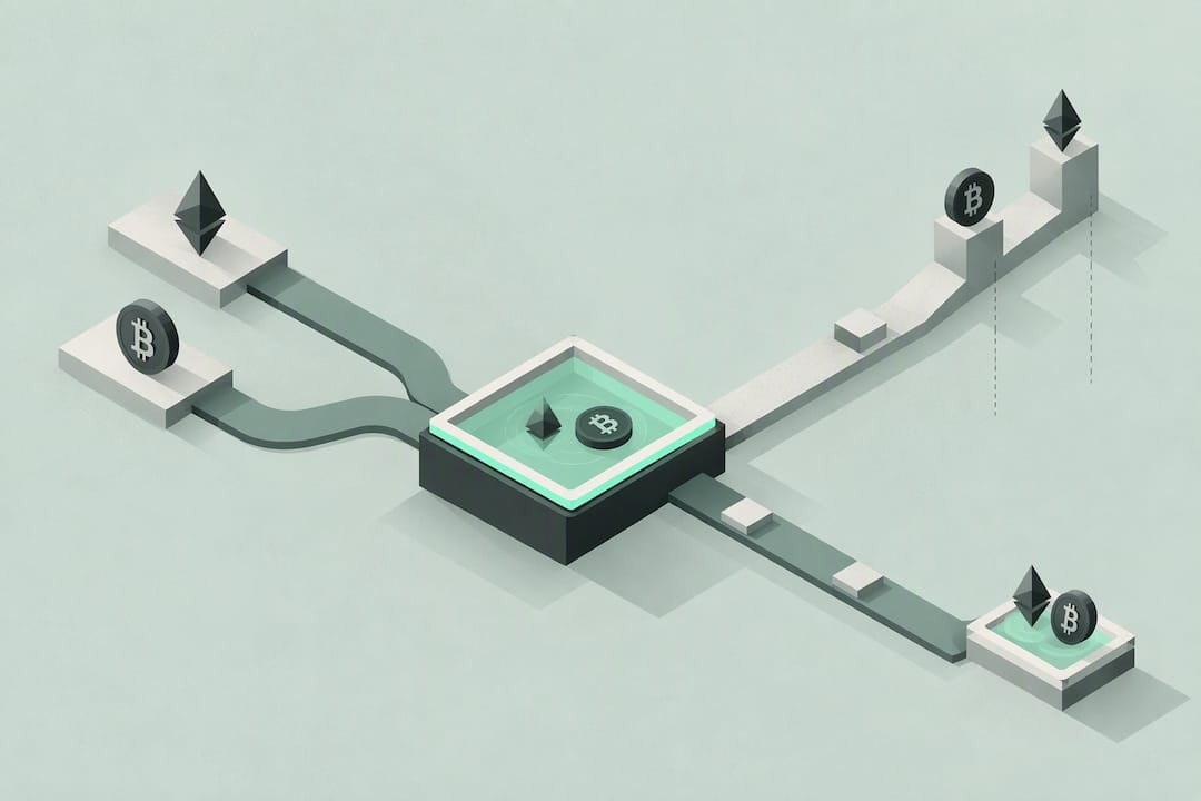 Geometric illustration of liquidity divergence
