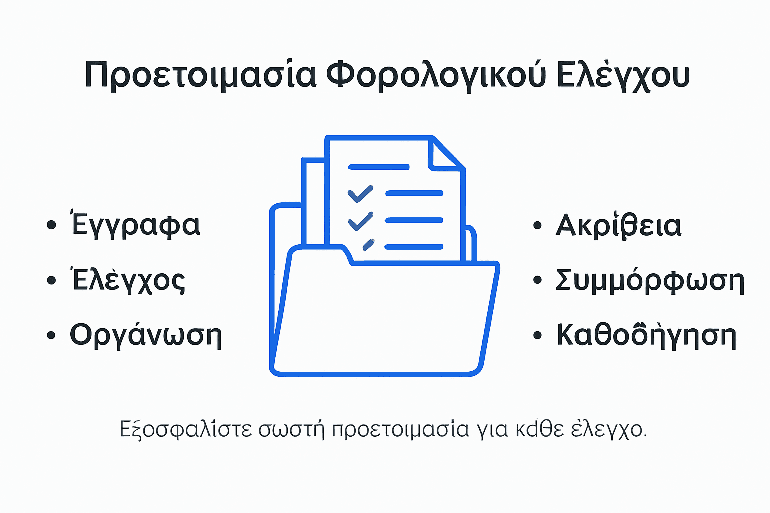 Infographic: Βήματα για να προετοιμαστείτε σωστά για έναν φορολογικό έλεγχο