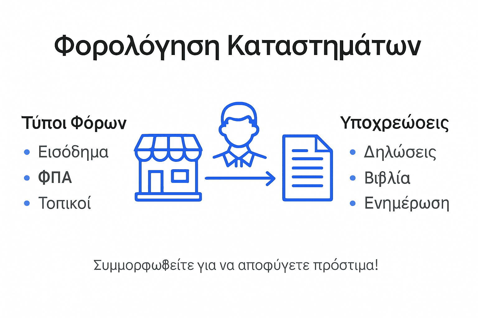 Οδηγός με τα βασικά σημεία της φορολόγησης για επιχειρήσεις λιανικής