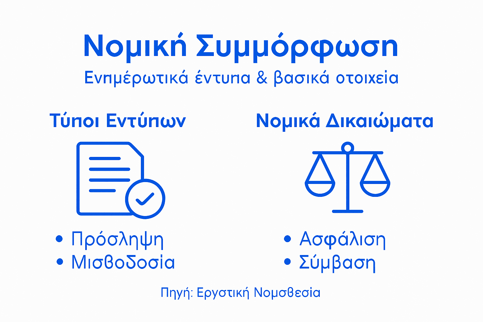 Γραφικό παρουσιάζει τη διαδικασία συμμόρφωσης και τη διαχείριση των απαραίτητων εντύπων