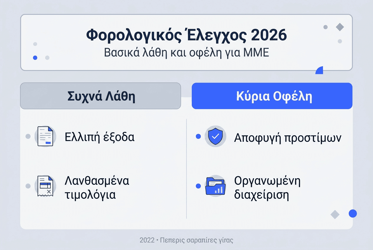 Εικονογραφημένο άρθρο: Συχνά λάθη στους φορολογικούς ελέγχους και τα οφέλη της σωστής προετοιμασίας