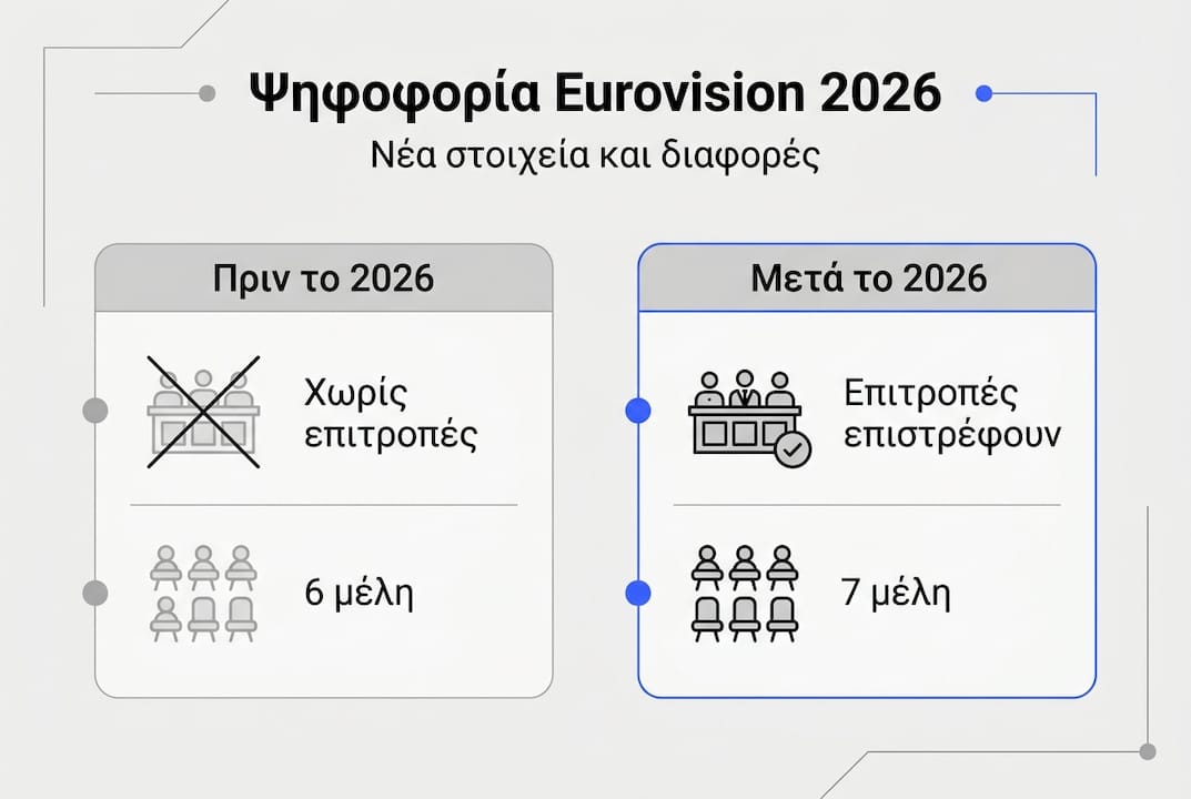Διαφάνεια: Πώς ψηφίζουμε στη Eurovision – Ο ελληνικός οδηγός για το σύστημα βαθμολογίας