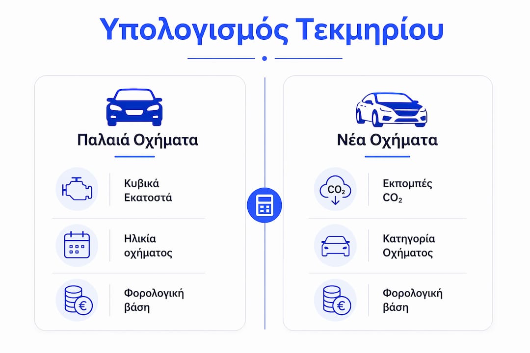 Δείτε το infographic με όλα όσα πρέπει να ξέρετε για τον υπολογισμό των τεκμηρίων διαβίωσης σε παλιά και καινούργια αυτοκίνητα.