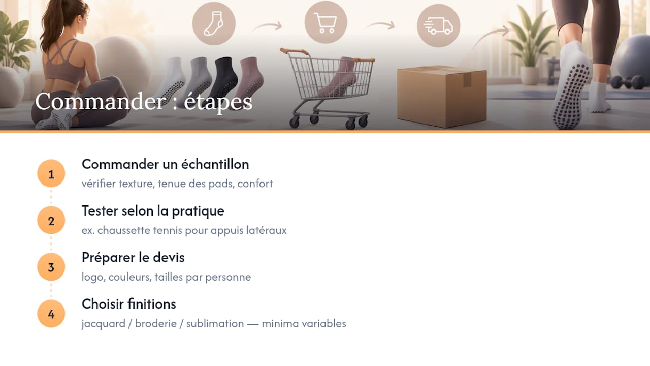 Comment commander un échantillon ou lancer une série personnalisée — overview diagram