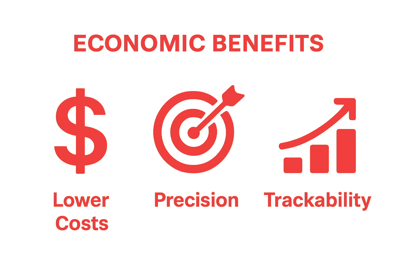 Infographic comparing cost, targeting, and measurability of online advertising