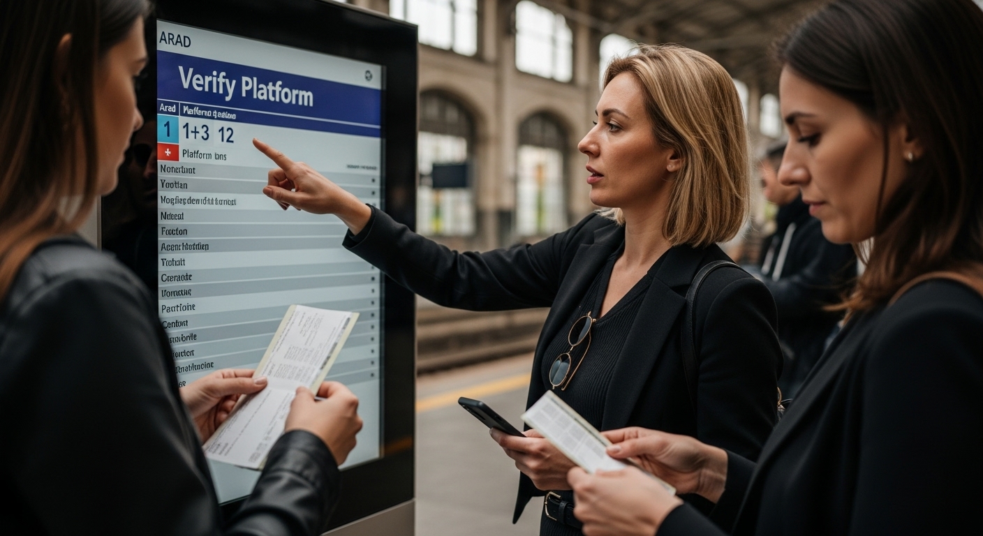 verify platform Arad train