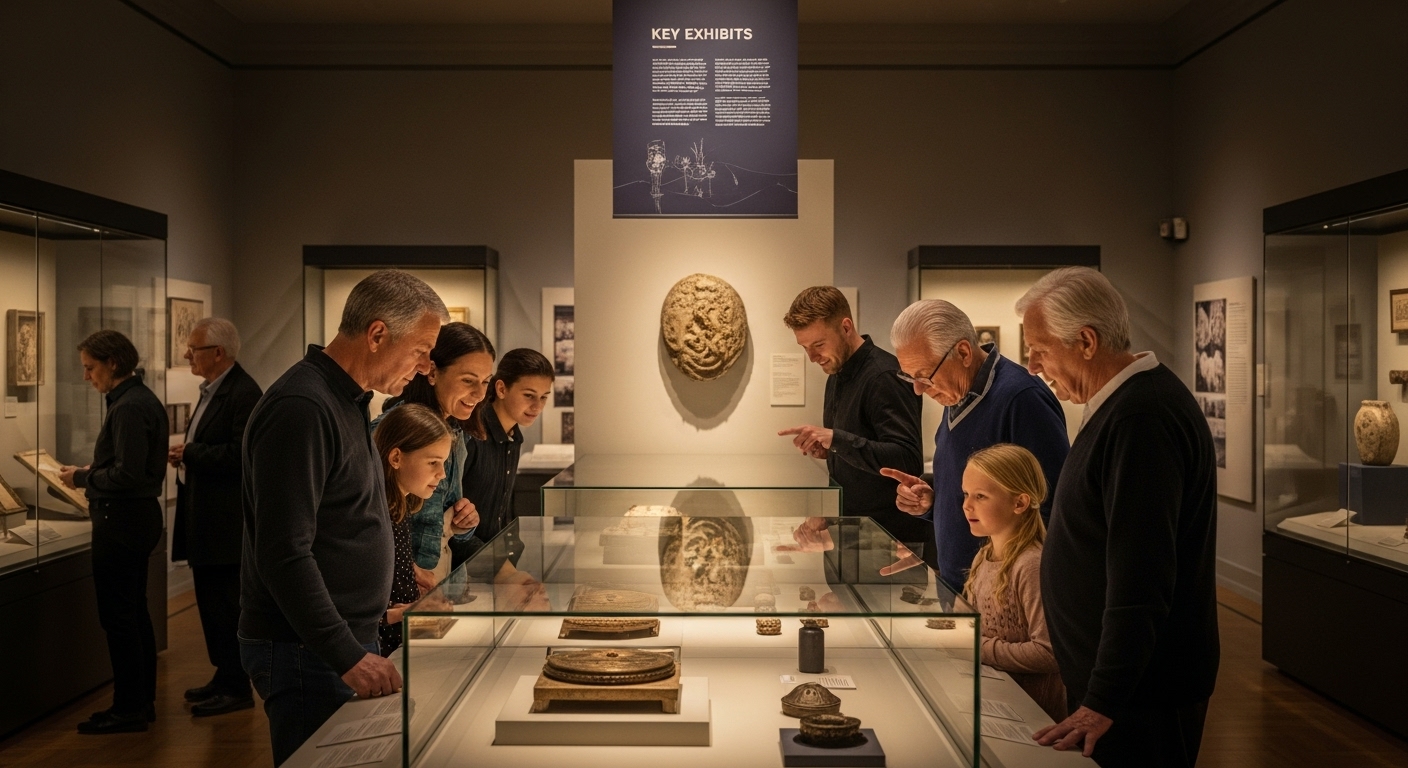 museum exhibits visitors