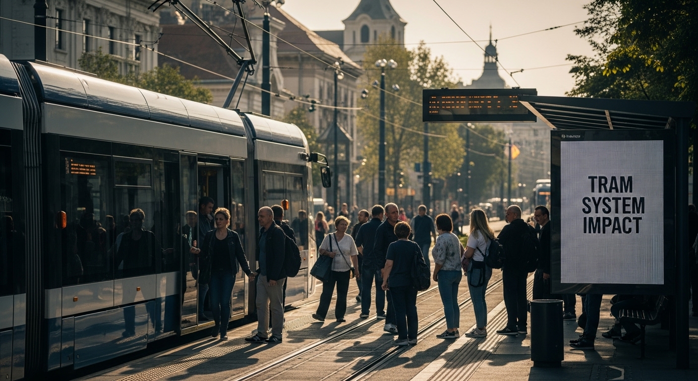 Arad tram city commute