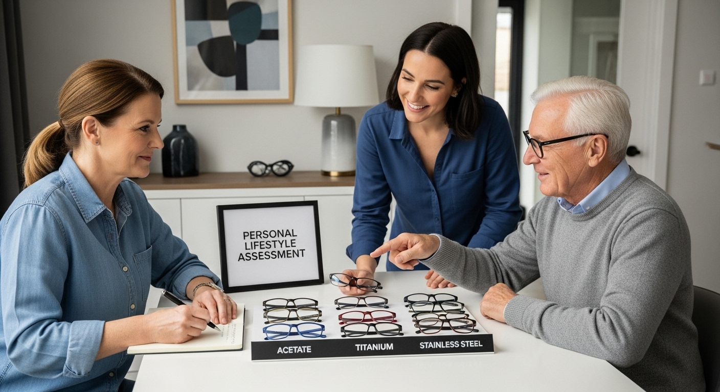 choosing reading glasses materials