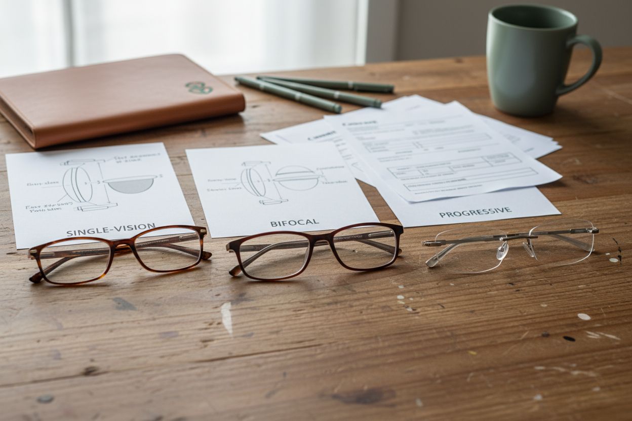 types reading glasses