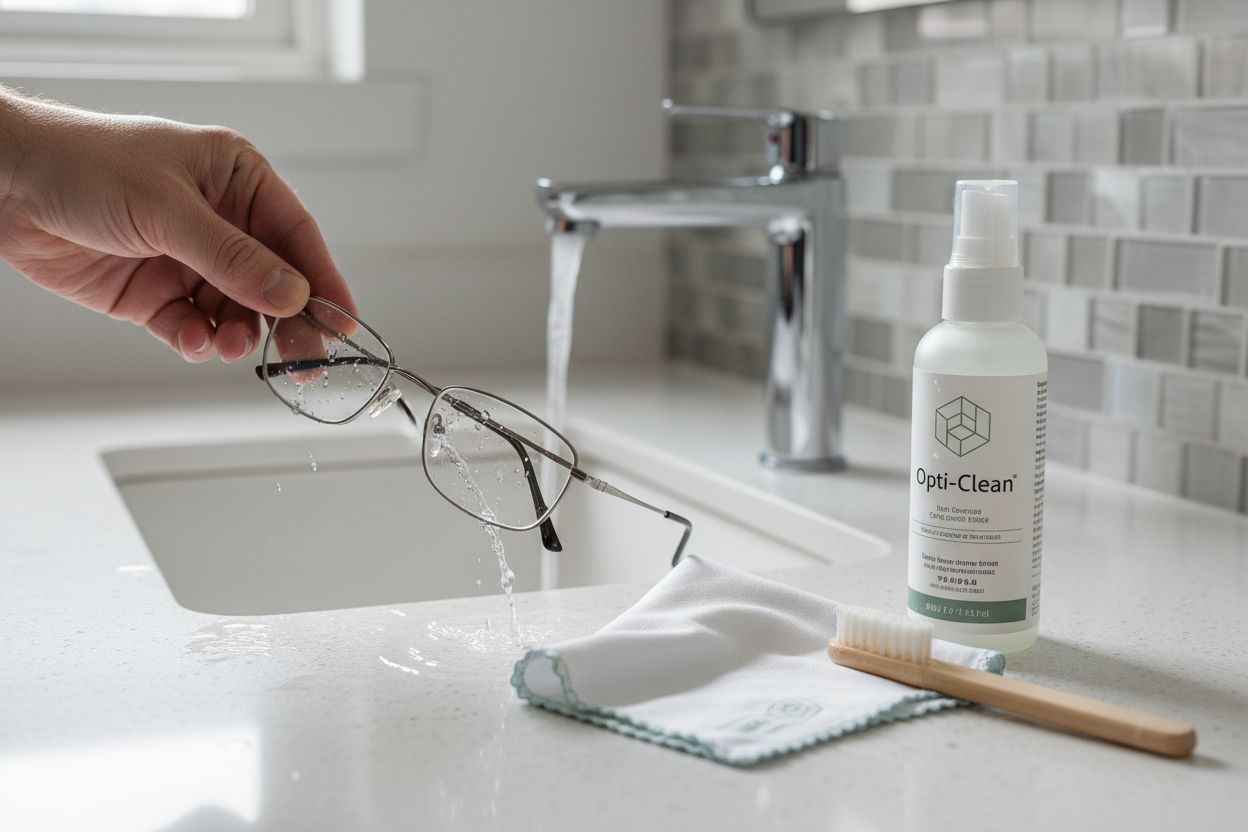 home reading glasses cleaning